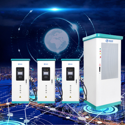 caricatore all'aperto dell'automobile di CA 380v, liquido elettrico della stazione di carico del bus 720KW raffreddato