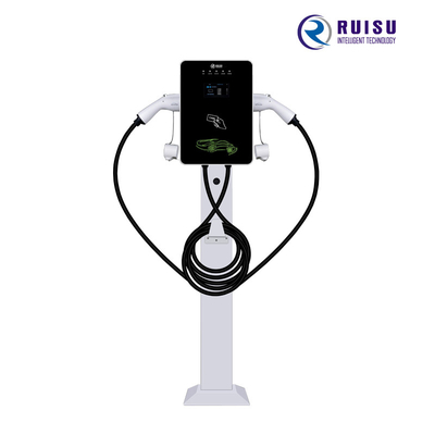 14KW 32A AC EV Caricatore monofase Tipo 2 Supporto da pavimento con cavo da 5 m