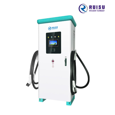 Punti di ricarica per auto elettriche pubbliche CC da 120 kW tutto in uno con spine di ricarica CCS2