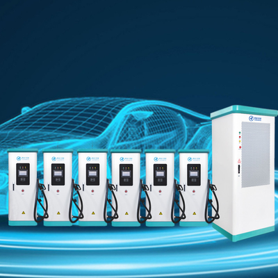 caricatore EV commerciale da 480KW, 1 spina 8 stazioni di ricarica rapida CC OCPP