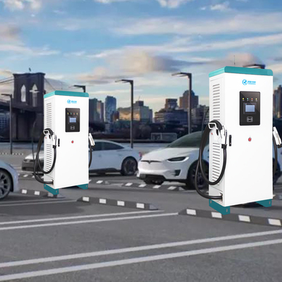 Caricabatterie EV DC 120kw a ricarica rapida tutto in uno con doppia pistola di ricarica