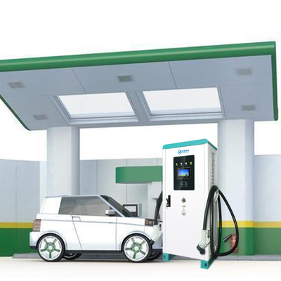 Caricabatterie EV DC 120kw a ricarica rapida tutto in uno con doppia pistola di ricarica